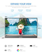 ARZOPA Portable Monitor, 15.6'' 1080P FHD Laptop Monitor