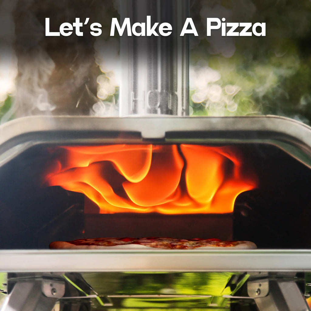 BIG HORN OUTDOORS 16 Inch Wood Pellet Burning Pizza Oven