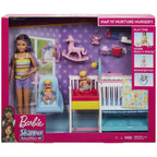Barbie Skipper Babysitters Inc Nap n Nurture Nursery Playset with Brunette Doll, Baby & Accessories