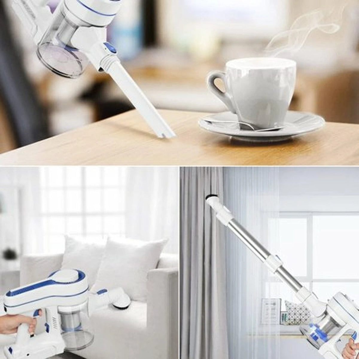 APOSEN Cordless Vacuum 4-in-1 Lightweight Stick Vacuum Cleaner Ideal for Carpet Hard Floors Pet Hair