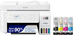 ET-4800 Wireless All-in-One Cartridge-Free Supertank Printer with Scanner, Copier, Fax, ADF and Ethernet ?C Ideal-for Your Home Office, White