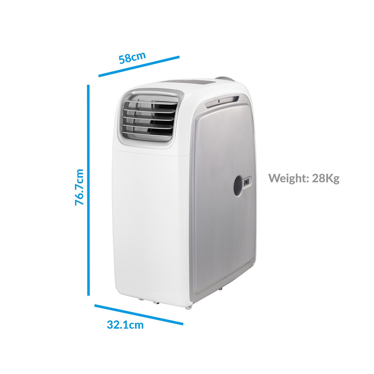 electriQ AirFlex Smart 14000 BTU Portable Air Conditioner