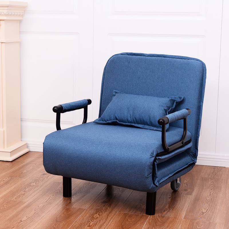 26.5" Convertible Sofa Bed Folding Arm Chair Sleeper Leisure Recliner Lounge Couch