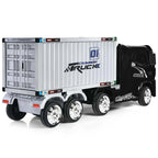 8 Wheels Kids Ride on Semi-Truck 12V Battery Powered Electric Riding Toy Car with Container & Remote Control