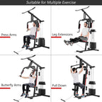 Multifunction Home Gym Station Indoor Strength Training Fitness Machine w/45 kg Weight Stack