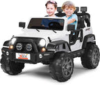 2-Seater Kids Ride on Truck, 12V Battery Electric Toddler Motorized Vehicles Riding Toy Car with Remote Control