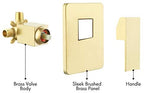 KES Black Shower Faucet Shower Valve Rain Shower