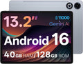 13 Inch Android 16 Tablet, 40GB+128GB+2TB Expand, 1600*2240 90Hz ???? IPS Display, 11000mAh Battery+ 20W Fast Charging, Octa-Core Processor, Wi-Fi & BT5.0, GPS, Large Screen Tablet with Case
