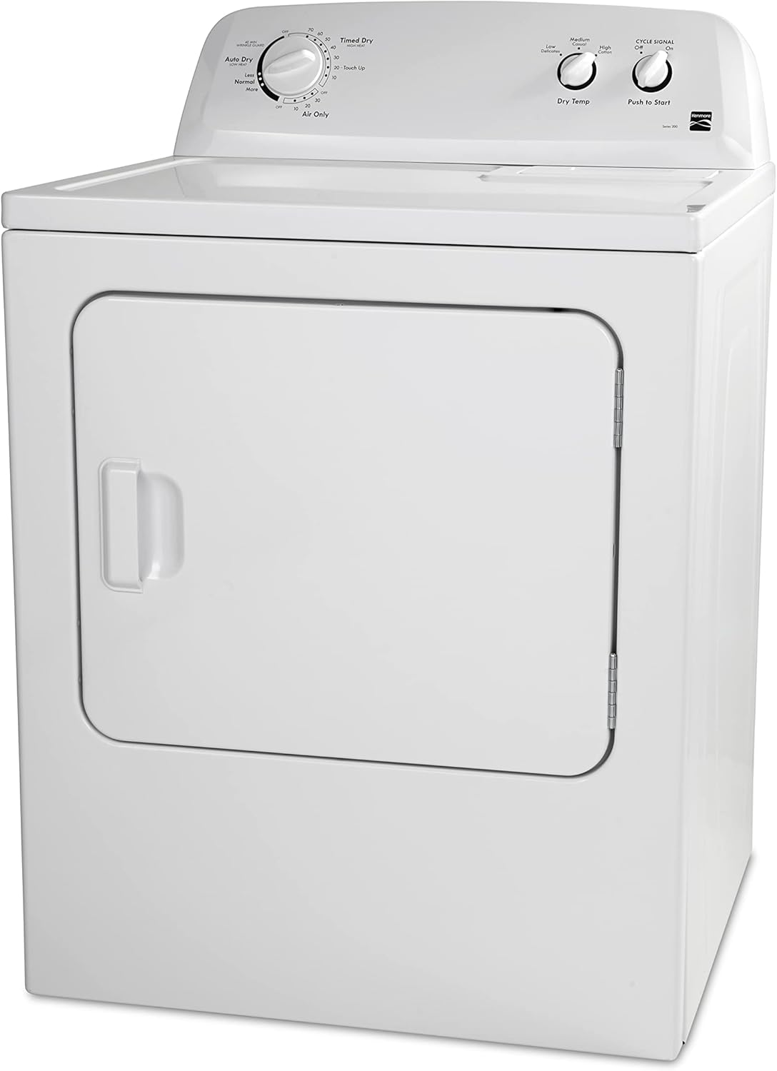Kenmore 29" Front Load Electric Dryer with Wrinkle Guard and 7.0 Cubic Ft. Total Capacity, White