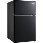 Arctic King 3.2 Cu ft Two Door Mini Fridge with Freezer, Stainless Steel, E-Star