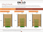 Enclo Privacy Screens 5ft H x 3.2ft W Concord Wood Outdoor Privacy Fence Screen