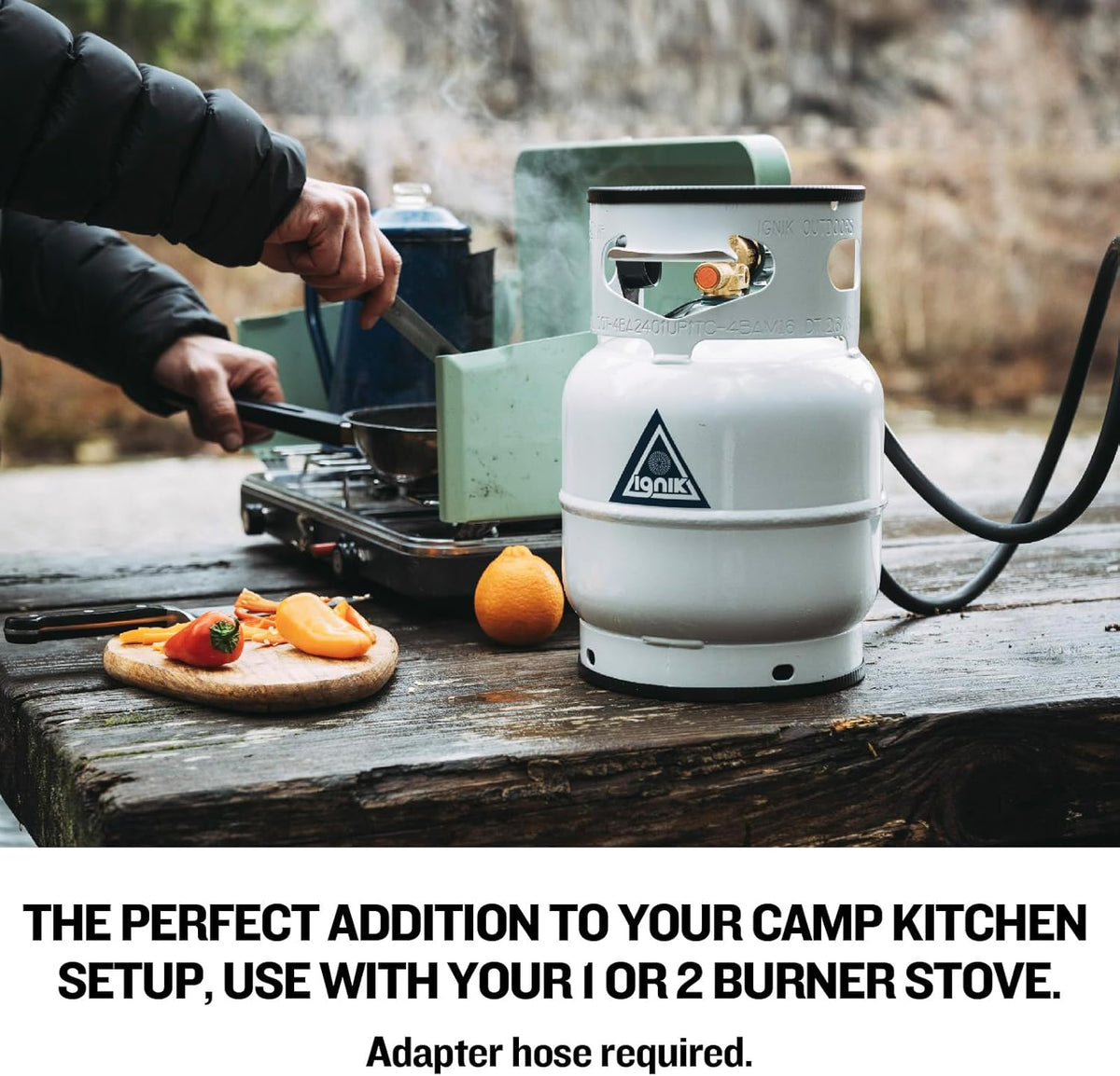 Gas Growler Standard 5lb + FireCan Fire Pit