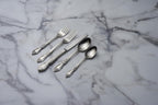 Oneida Silverware Set For 8 with Serving Utensils, Louisiana 45-Piece Fine Flatware Set, Service For 8, 18/8 Stainless Steel, Mirror, Knives Spoons Forks Serving Spoons,Dishwasher Safe(Silver 45 Piece