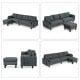 Reversible Sectional Sofa Couch L-Shaped Sofa Couch with Ottoman