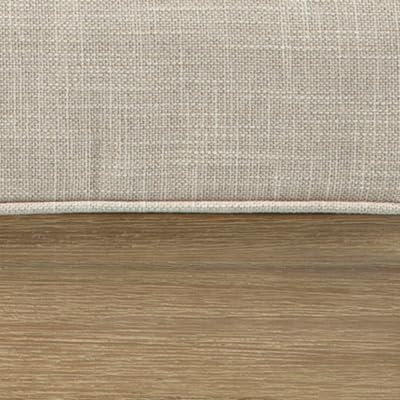 Signature Design by Ashley Clare View Outdoor Lounge Chair, All-weather Foam Cushion, Protective Finish, Eucalyptus Wood , 30" W x 35" D x 32" H, Beige