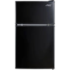Arctic King 3.2 Cu ft Two Door Mini Fridge with Freezer, Stainless Steel, E-Star