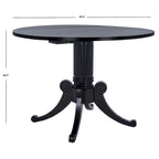 SAFAVIEH Jeane Antique White Drop Leaf Dining Table - 43 W x 43 D x 31 H - 43Wx43Dx31H