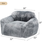 Homguava Giant Bean Bag Chair with Armrests