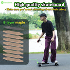 isinwheel V6 Electric Skateboard with Remote, 450W Brushless Motor, 12Mph Top Speed, Electric Longboard for Adults ＆Teens