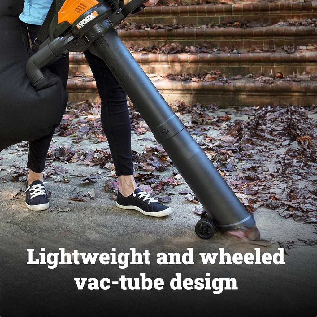 WORX Cordless Leaf Blower  3 in 1 Blowers for Lawn Care with Leaf Vacuum & Leaf Mulcher  Electric Blower with Brushless Motor & 2 Speed Control  2 �� 4.0 Ah Batteries & Charger Included  WG583
