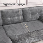 Sofa 3 Seaters Sofa L Shape Grey
