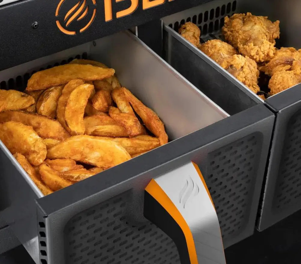 ??Clearance Sale??Blackstone 2-Burner 28" Griddle with Electric Air Fryer and Hood