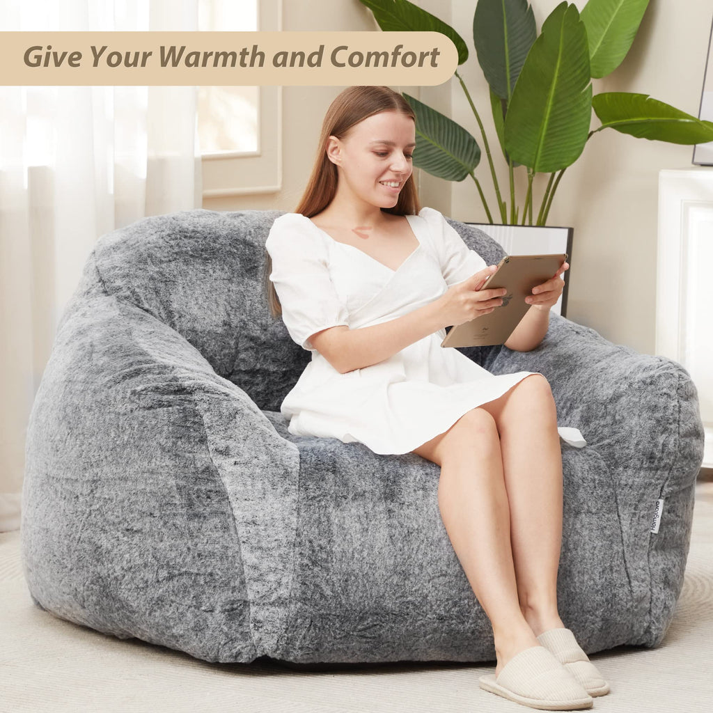 Homguava Giant Bean Bag Chair with Armrests