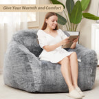 Homguava Giant Bean Bag Chair with Armrests