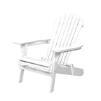 Foldable Adirondack Beach Chair, High Back, 150kg, Gardeon