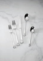 Lenox Silverware Set, Butterfly Meadow II Mirror 65-Piece Flatware Set, Service For 12, 18/10 Stainless Steel, Dishwasher Safe, Cutlery Sets, Utensils Sets, Knives Spoons & Forks (Silver, 65 Pieces)
