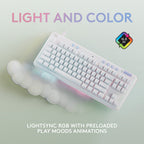 Logitech - G713 Aurora Collection TKL Wired Mechanical Linear Switch Gaming Keyboard for PC/Mac with Palm Rest Included - White Mist