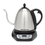 Bonavita 1.0L Variable Temperature Gooseneck Electric Kettle, Silver, 1000W, Precise Pour Control