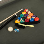 7�� 3-in-1 Combination Table Includes Billiards, Table Tennis, & Dining Table