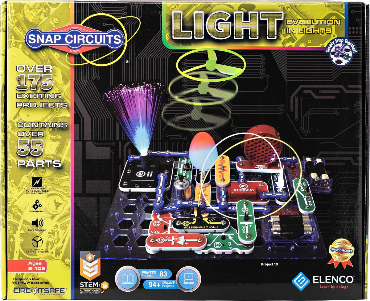Snap Circuits® Light SCL175 | Electronics Exploration Kit | Over 175 Projects | STEM Educational Toys for Kids 8+
