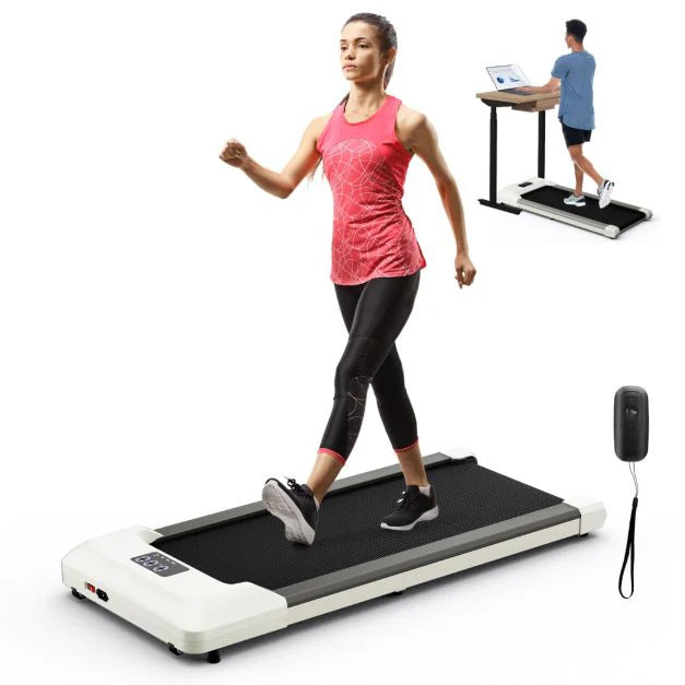 Under Desk Treadmill with Remote Control and LED Display for Home and Office