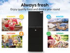 GECKO 125L Portable Upright Fridge, 12V/24V for Motorhome, Caravan, Black