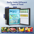 12 Volt RV Refrigerator 2.3cu.ft 65L RV Fridge and Freezer