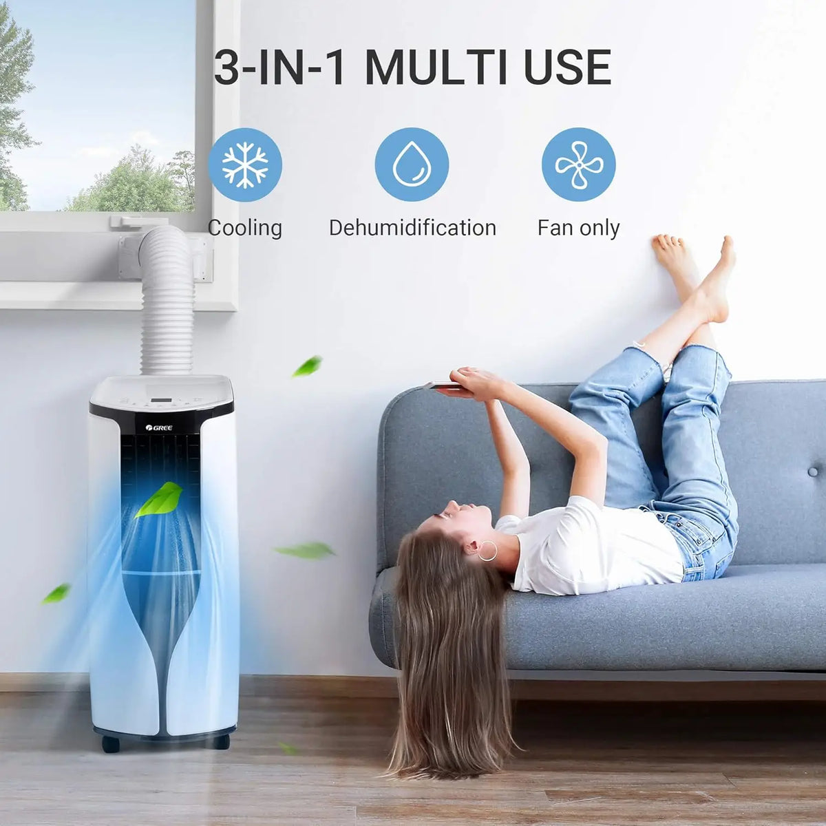 Gree Climatiseur portable 10 000 BTU