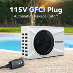 AQUASTRONG Inverter Swimming Pool Heat Pump Pool Heater for Above Ground and Inground Pool Heating and Cooling Pool Heater  Smart WiFi Control Pools Up to  9000 Gallons