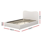 Artiss Bed Frame Double Size Boucle DARA