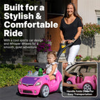 Step2 Whisper Ride II Ride On Push Toy Car, Pink �C Ride On Car with Included Seat Belt, Easy Storage and Transport, Makes a Great Stroller Alternative
