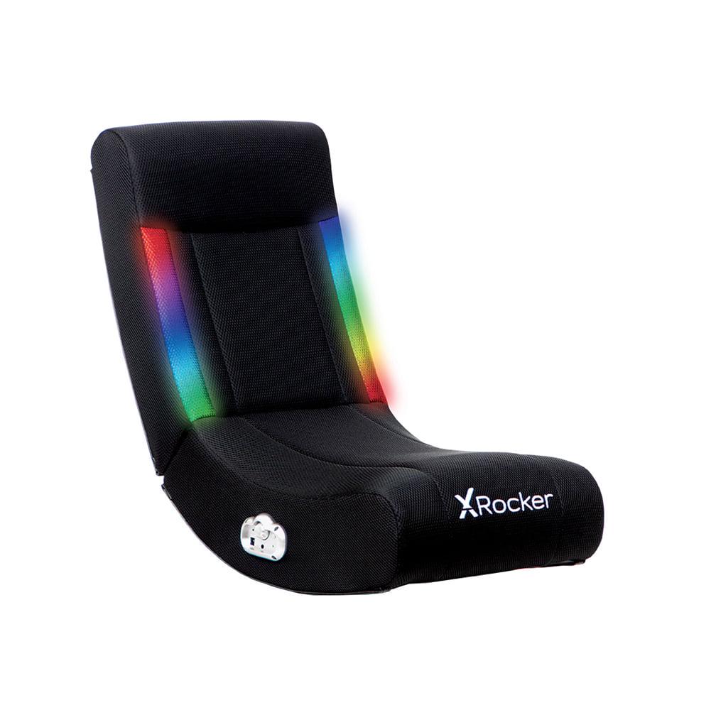 X Rocker Solo RGB Mesh 2.0 Audio Floor Rocker, 30.1 x 15.4 x 24.2 , Rocking Video Game Chair