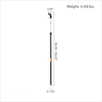 2-in-1 Extendable Tree Pruner and Pole Saw (Extends 7.9 - 12 feet) with Rotating Head, Pruning Stik Model with15-Inch Double-Grind Saw Blade, and Double Locking System