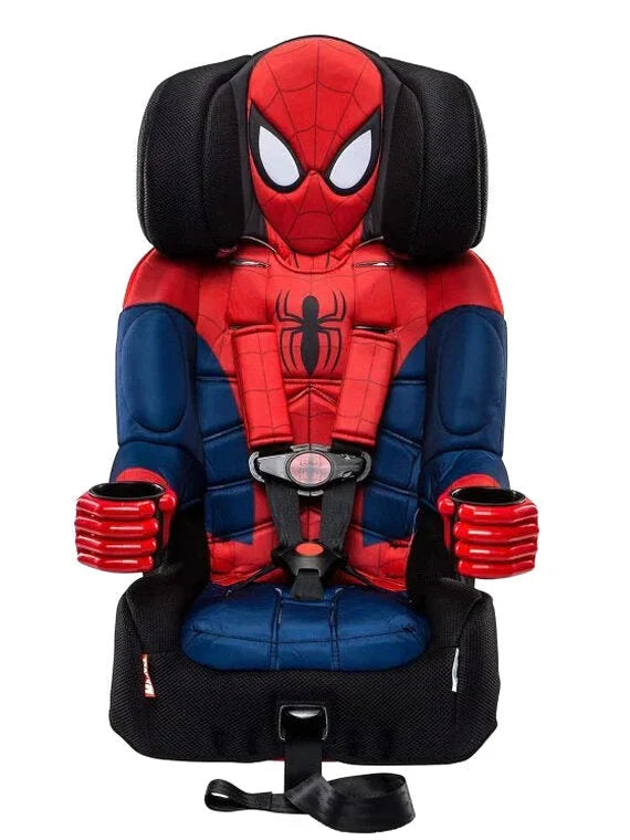 2025 KidsEmbrace Marvel Spider-Man 2-in-1 Forward-Facing Booster Car Seat LATCH | 5-Point Harness Booster 22-65lbs converts to Belt-Positioning Booster 40-100lbs | Adjustable