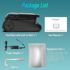 AIRROBO Cordless Robotic Pool Cleaner for Inground & Above Ground Pools  Smart Zigzag Navigation  Floor  Wall & Waterline Cleaning  5000 GPH