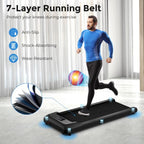Under Desk Treadmill with Remote Control and LED Display for Home and Office