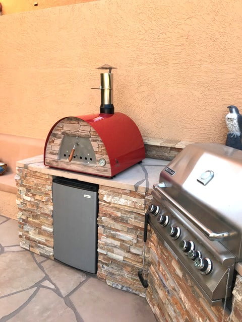 Authentic Pizza Ovens Maximus Portable Wood-Fired Pizza Oven �C Red, Outdoor Pizza & Bread Oven