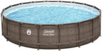 Coleman 18 x 48 Power Steel Frame Above Ground Swimming Pool Set