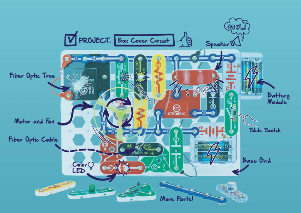 Snap Circuits® Light SCL175 | Electronics Exploration Kit | Over 175 Projects | STEM Educational Toys for Kids 8+