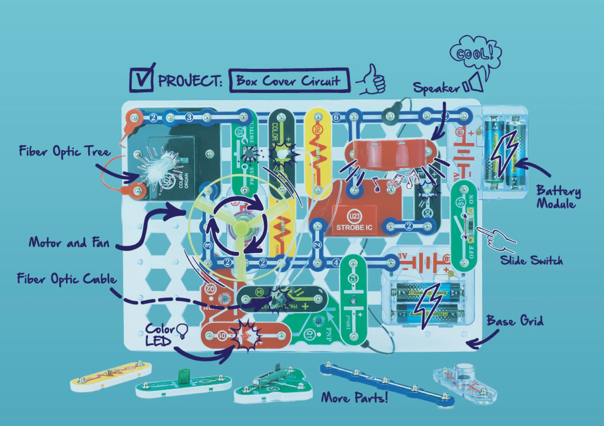 Snap Circuits® Light SCL175 | Electronics Exploration Kit | Over 175 Projects | STEM Educational Toys for Kids 8+